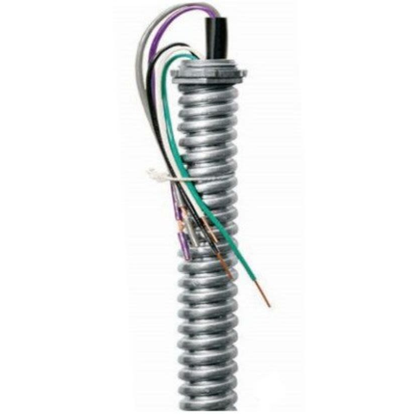 Engineered Products EPCO EPW1463AD-1/2-IC 120V Dimming Whip BLK-WHT-GRN W/PUR/GRY ILLUM Control Wires